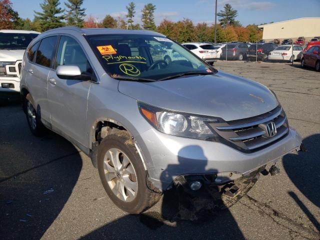 2HKRM4H72EH600422 - 2014 HONDA CR-V EXL SILVER photo 1