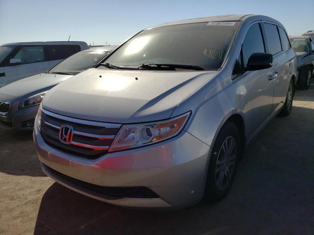 5FNRL5H60CB077137 - 2012 HONDA ODYSSEY EX SILVER photo 2