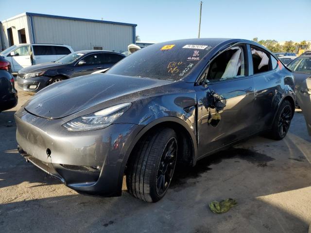 7SAYGDEEXNF481767 - 2022 TESLA MODEL Y رمادي صورة 1