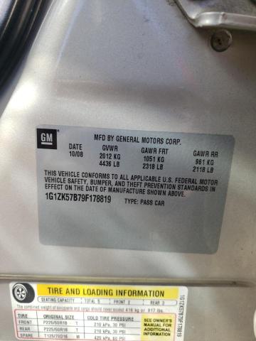 1G1ZK57B79F178819 - 2009 CHEVROLET MALIBU LTZ 米色 照片 10