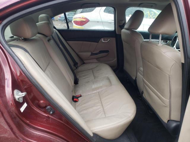 19XFB2F94DE260128 - 2013 HONDA CIVIC EXL Tünd qırmızı foto 6