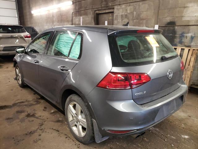 3VW217AU9HM055682 - 2017 VOLKSWAGEN GOLF S GRAY photo 3