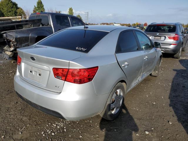 KNAFU4A29C5495194 - 2012 KIA FORTE EX SILVER photo 4