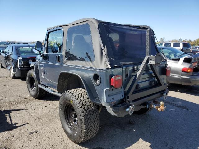 1J4FA49S71P375650 - 2001 JEEP WRANGLER BLUE photo 3