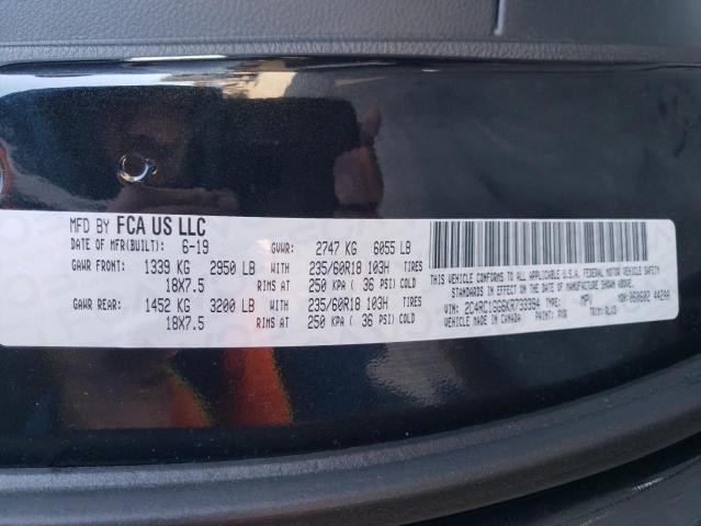 2C4RC1GG6KR733394 - 2019 CHRYSLER PACIFICA L BLACK photo 10