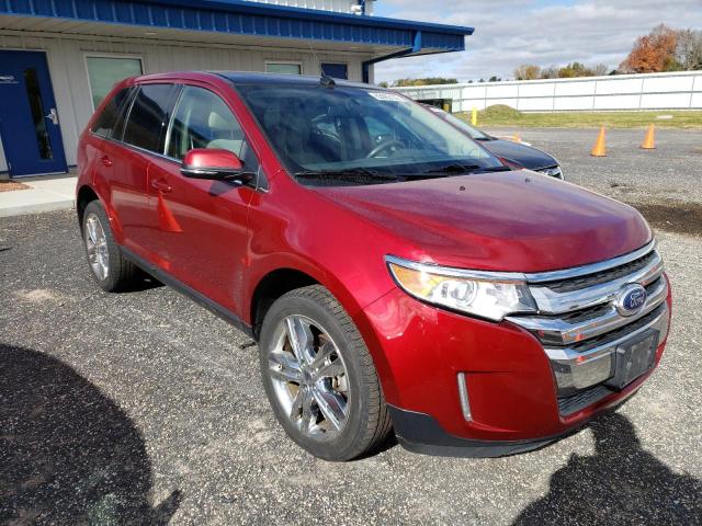 2FMDK4KC2EBB53183 - 2014 FORD EDGE LIMIT BURGUNDY photo 1