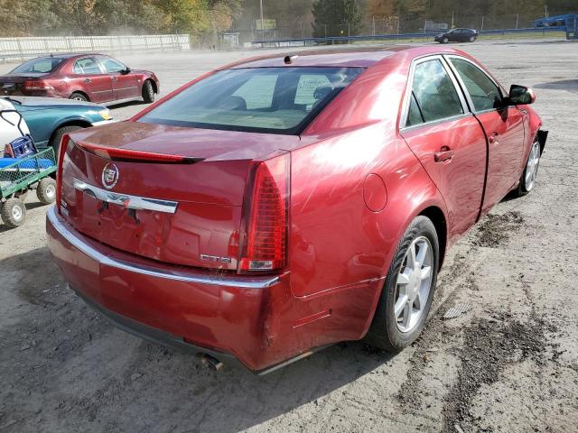 1G6DV57V680185333 - 2008 CADILLAC CTS HI FEA RED photo 4