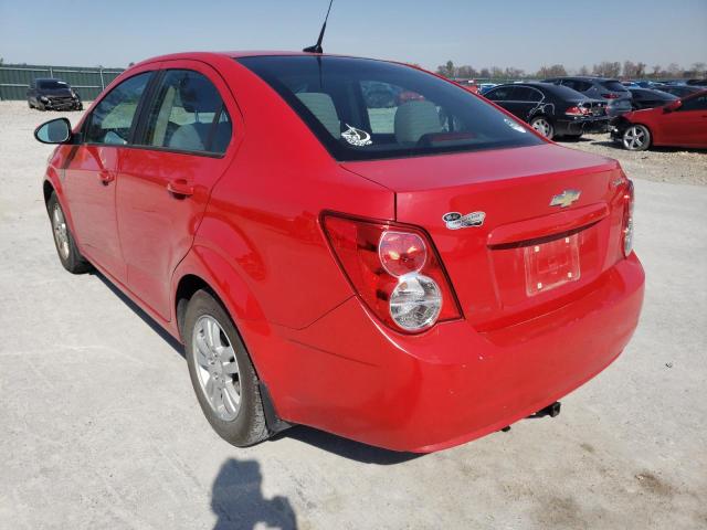 1G1JA5SH4C4217137 - 2012 CHEVROLET SONIC LS RED photo 3
