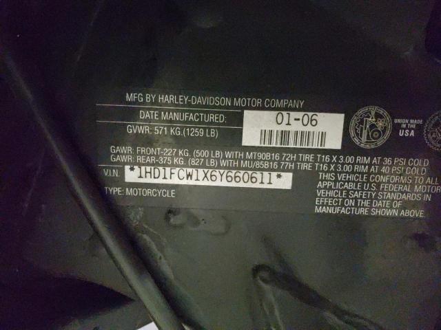 1HD1FCW1X6Y660611 - 2006 HARLEY-DAVIDSON FLHTCUI 栗色 照片 10