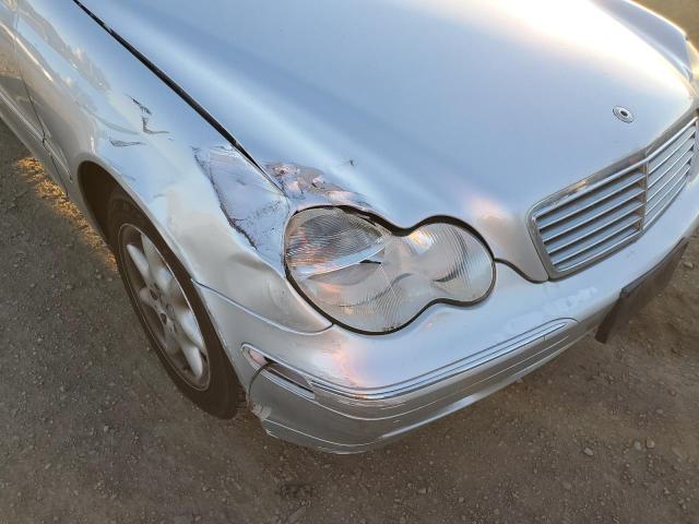 WDBRH61J44F489594 - 2004 MERCEDES-BENZ C 240 SPOR SILVER photo 9