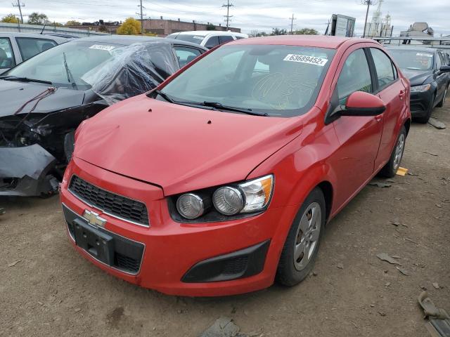 1G1JA5SH3D4220225 - 2013 CHEVROLET SONIC LS RED photo 2