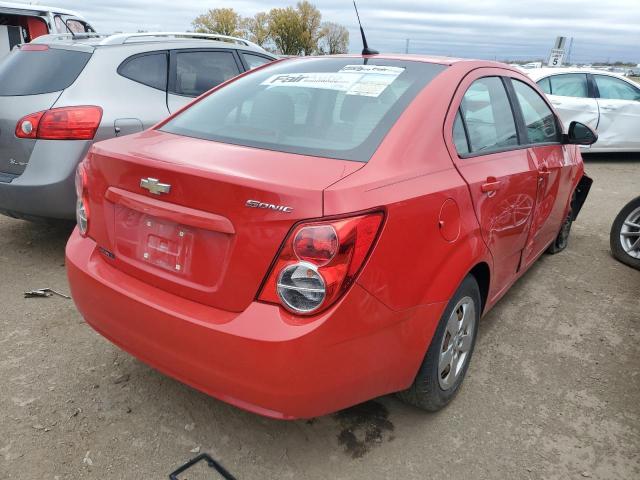 1G1JA5SH3D4220225 - 2013 CHEVROLET SONIC LS RED photo 4