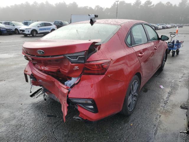 3KPF34AD8KE074903 - 2019 KIA FORTE GT L RED photo 4