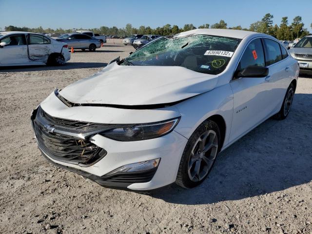 1G1ZG5ST6KF174090 - 2019 CHEVROLET MALIBU RS WHITE photo 2