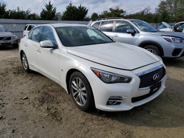 JN1EV7AR4GM341596 - 2016 INFINITI Q50 PREMIU WHITE photo 1