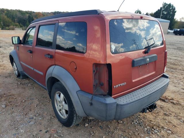 1D8GT28K77W642232 - 2007 DODGE NITRO SXT ORANGE photo 3