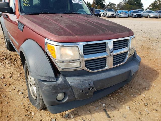 1D8GT28K77W642232 - 2007 DODGE NITRO SXT ORANGE photo 9