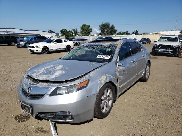 19UUA8F51DA007220 - 2013 ACURA TL ADVANCE SILVER photo 2