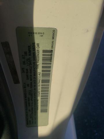 3VWRF31Y87M421142 - 2007 VOLKSWAGEN NEW BEETLE 白色 照片 10