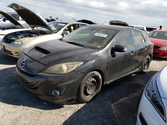 JM1BL1K35B1900547 - 2011 MAZDA SPEED 3 BLACK photo 2