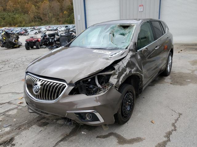 LRBFXCSA1HD115724 - 2017 BUICK ENVISION P BROWN photo 2