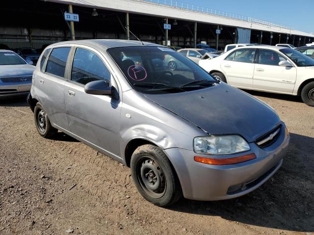 KL1TD66696B589571 - 2006 CHEVROLET AVEO BASE GRAY photo 1