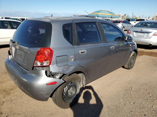 KL1TD66696B589571 - 2006 CHEVROLET AVEO BASE GRAY photo 4