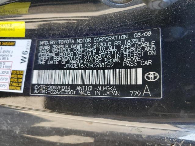 JTKDE167390288129 - 2009 TOYOTA SCION TC 蓝色 照片 10