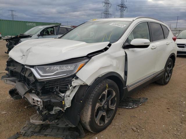 5J6RW2H90JL029660 - 2018 HONDA CR-V TOURI WHITE photo 2