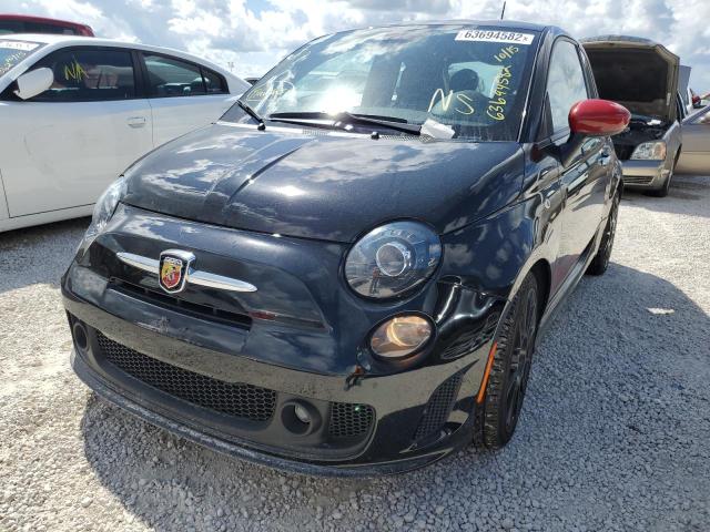 3C3CFFFH9FT501870 - 2015 FIAT 500 ABARTH BLACK photo 2