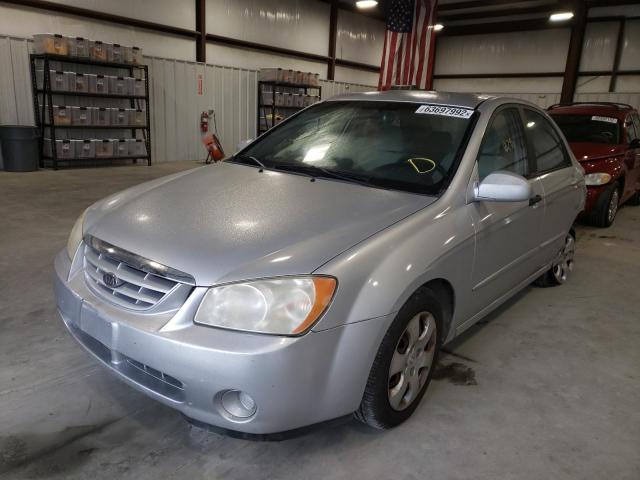 KNAFE121065354360 - 2006 KIA SPECTRA LX SILVER photo 2