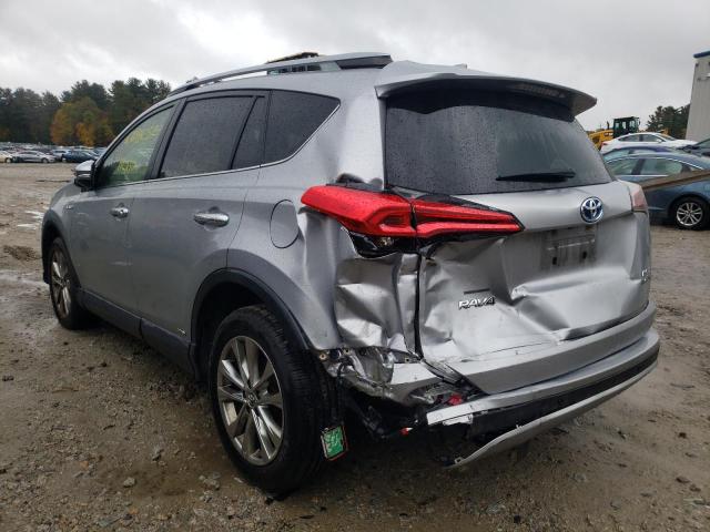 JTMDJREVXHD062159 - 2017 TOYOTA RAV4 HV LI SILVER photo 3