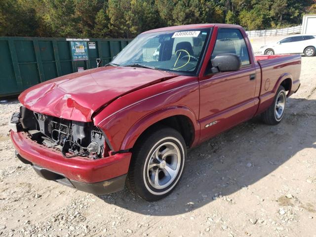 1GCCS145728129036 - 2002 CHEVROLET S TRUCK S1 RED photo 2