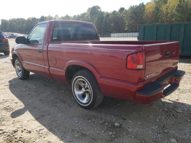1GCCS145728129036 - 2002 CHEVROLET S TRUCK S1 RED photo 3