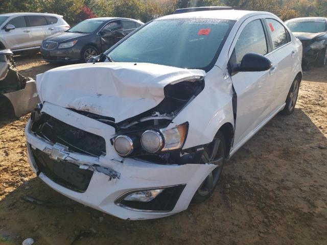 1G1JG5SB3E4179073 - 2014 CHEVROLET SONIC RS WHITE photo 2