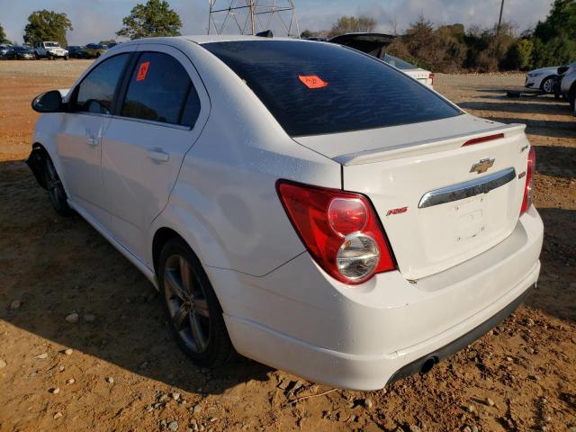 1G1JG5SB3E4179073 - 2014 CHEVROLET SONIC RS WHITE photo 3