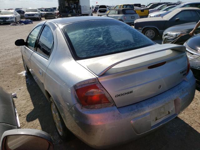 1B3ES56CX3D172498 - 2003 DODGE NEON SXT SILVER photo 3