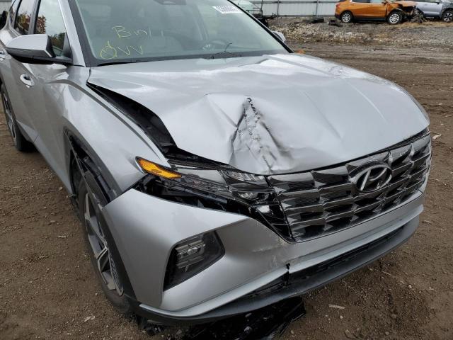 5NMJC3AE9NH096922 - 2022 HYUNDAI TUCSON SEL SILVER photo 9