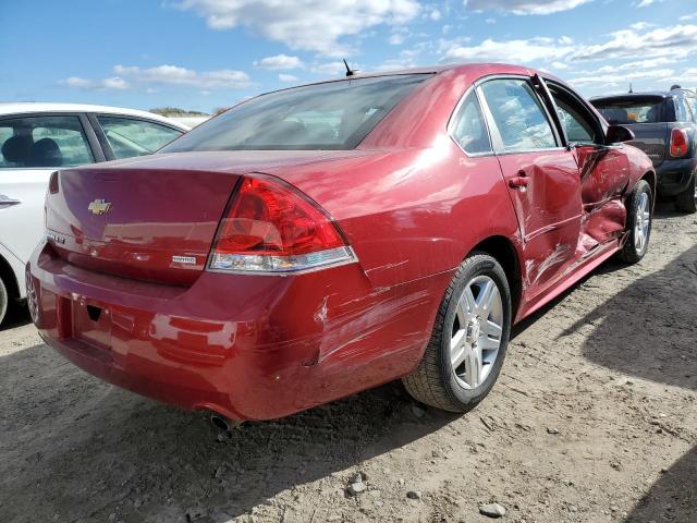 2G1WB5E3XF1161014 - 2015 CHEVROLET IMPALA LIM RED photo 4