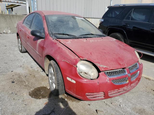 1B3ES56C15D181383 - 2005 DODGE NEON SXT RED photo 1