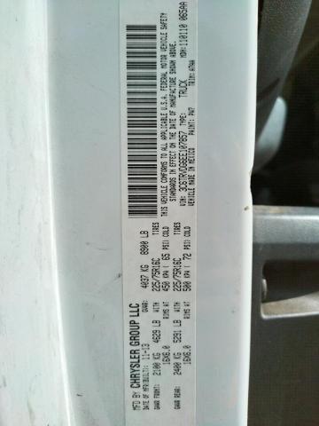 3C6TRVDG6EE107857 - 2014 RAM PROMASTER 白色 照片 10