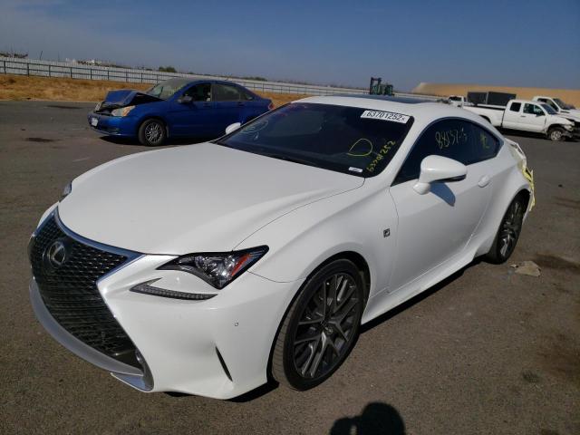 JTHHE5BC1F5006926 - 2015 LEXUS RC 350 WHITE photo 2