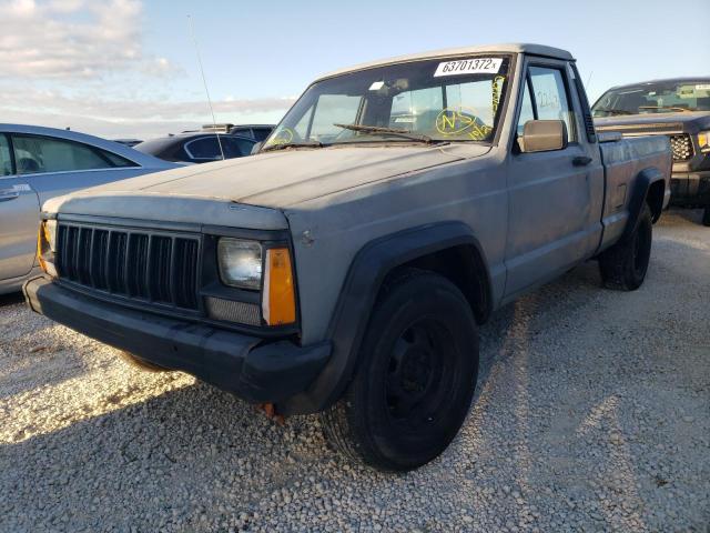 1J7FT36S7ML566069 - 1991 JEEP COMANCHE P GRAY photo 2