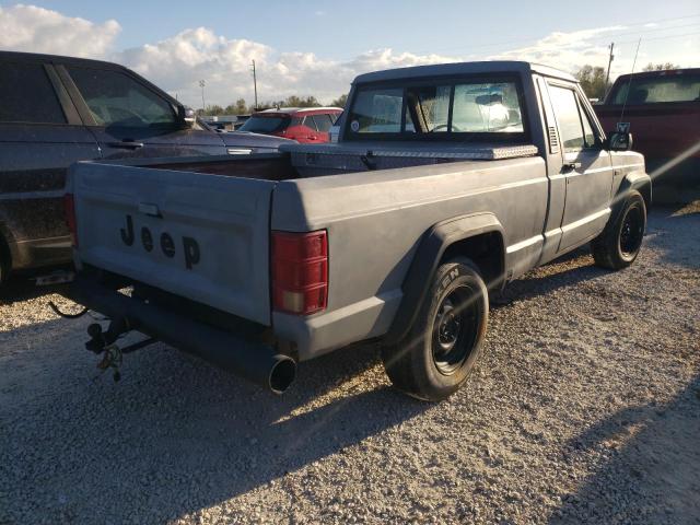 1J7FT36S7ML566069 - 1991 JEEP COMANCHE P GRAY photo 4