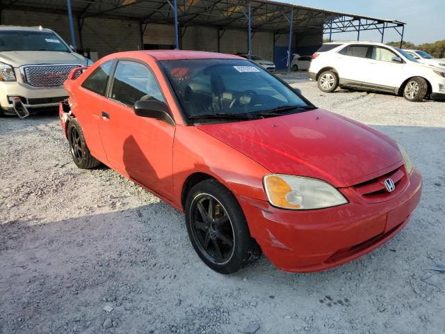 1HGEM22211L038259 - 2001 HONDA CIVIC DX RED photo 1