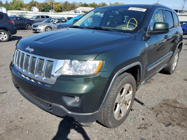 1J4RR4GG6BC736962 - 2011 JEEP GRAND CHER GREEN photo 2