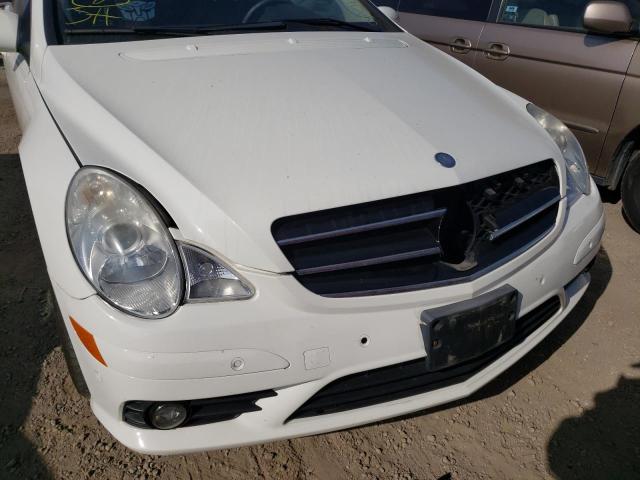 4JGCB65E29A094805 - 2009 MERCEDES-BENZ R 350 4MAT WHITE photo 9