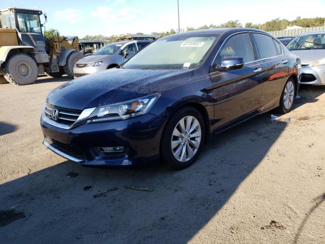 1HGCR2F80DA110513 - 2013 HONDA ACCORD EXL BLUE photo 2