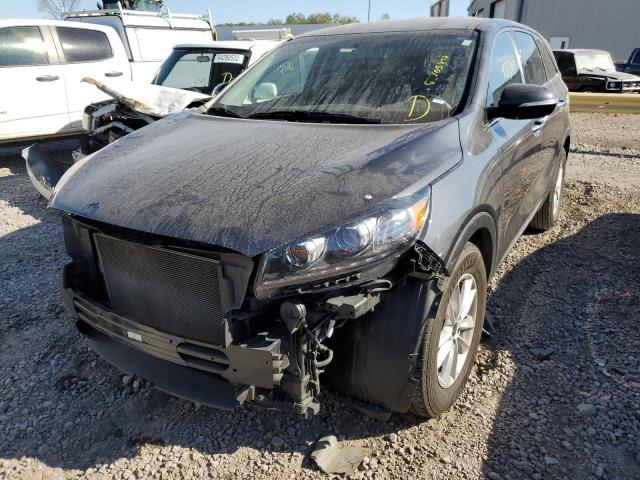 5XYPG4A39KG509446 - 2019 KIA SORENTO L BLACK photo 2