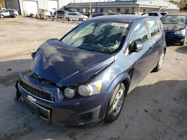 1G1JA6SH5G4119987 - 2016 CHEVROLET SONIC LS BLUE photo 2